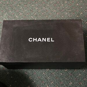 CHANEL Black Gift Box with White Logo
